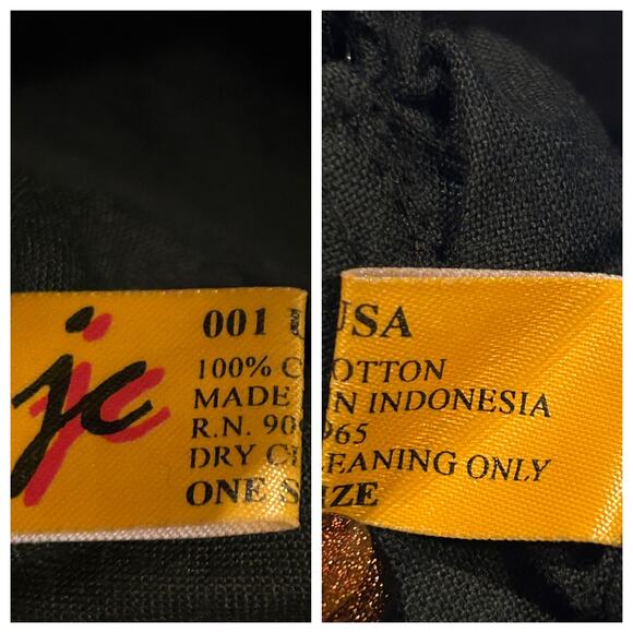 Vintage JC Black Bead and 
Sequin Hat Made In USA One Size - Picture 7 of 7